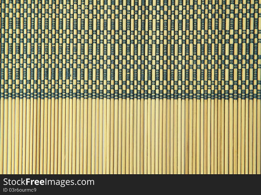 Pattern of bamboo table cloth