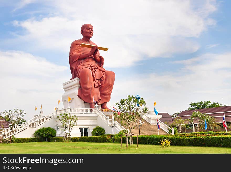 Sculpture Monk Somdej Toh Buddha Thailand