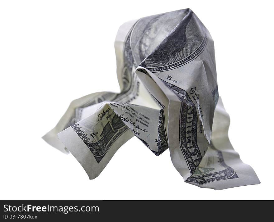 Crumpled Monetary Denomination