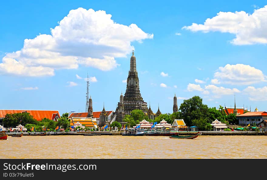 Wat Arun, The Temple of Dawn, Bangkok, Thailand. Wat Arun, The Temple of Dawn, Bangkok, Thailand