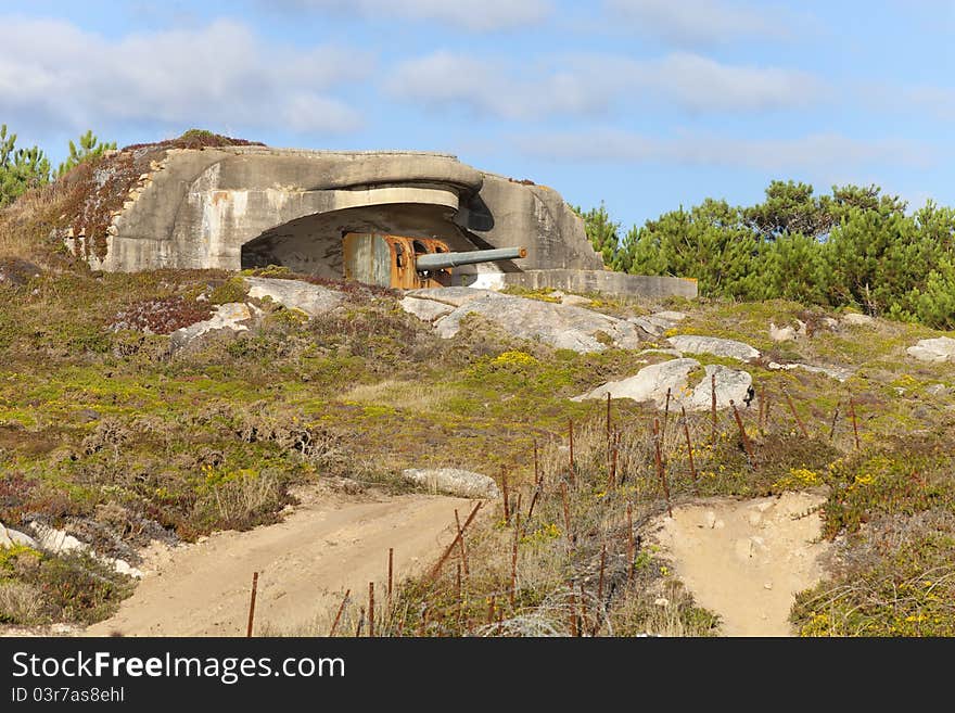 Old Gun Machine In Nature