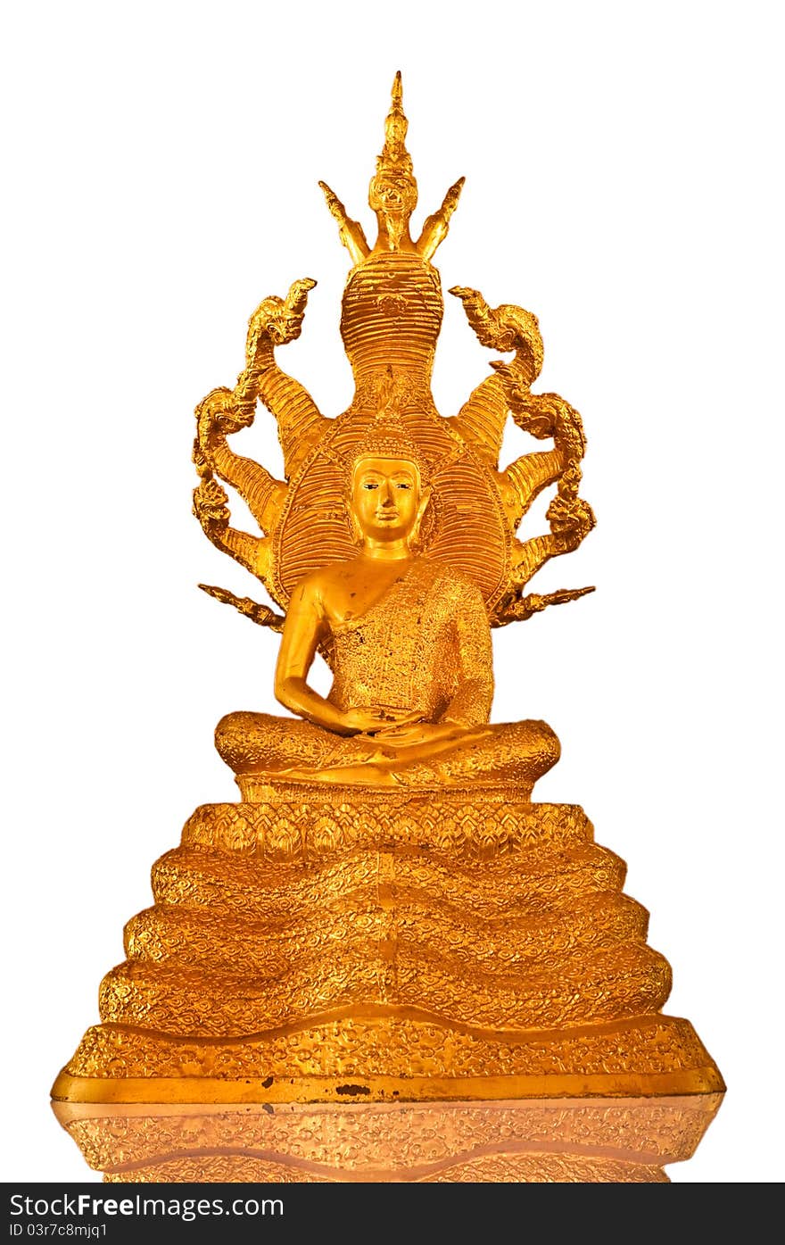 Buddha image on a white background