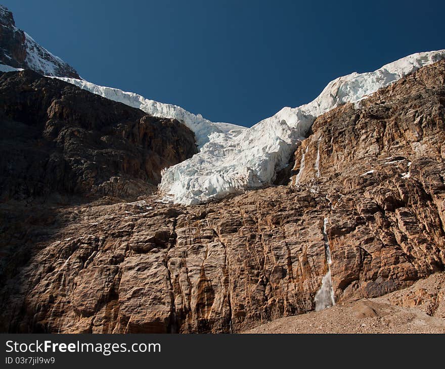 Glacier on Mount Edith Cavell