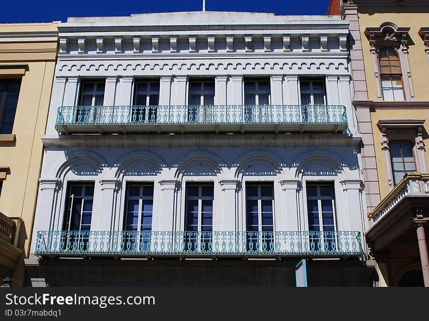 A remodeled building in historic Old Sacramento. A remodeled building in historic Old Sacramento