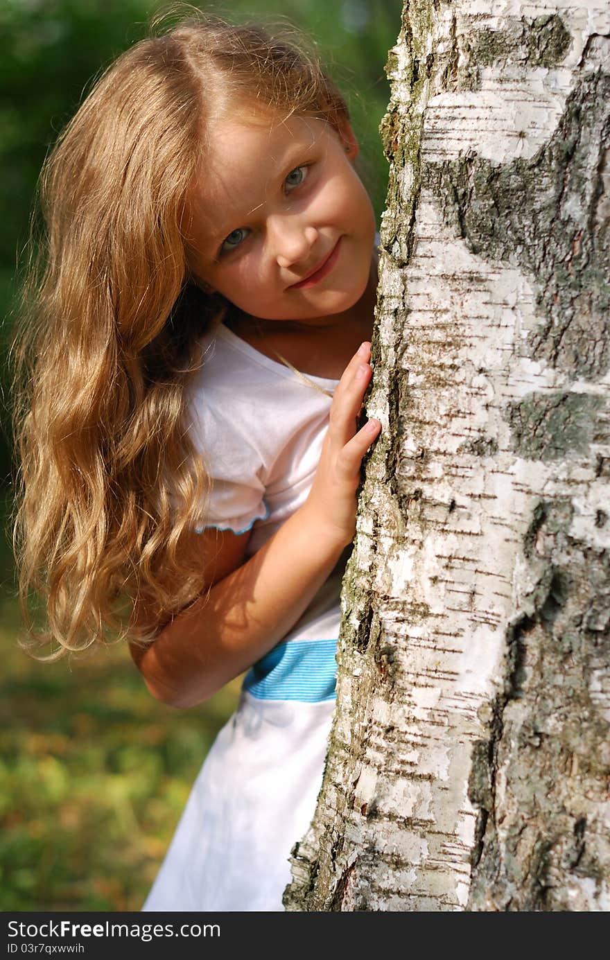 Portrait of the little girl