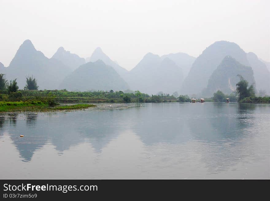 The river and mountains