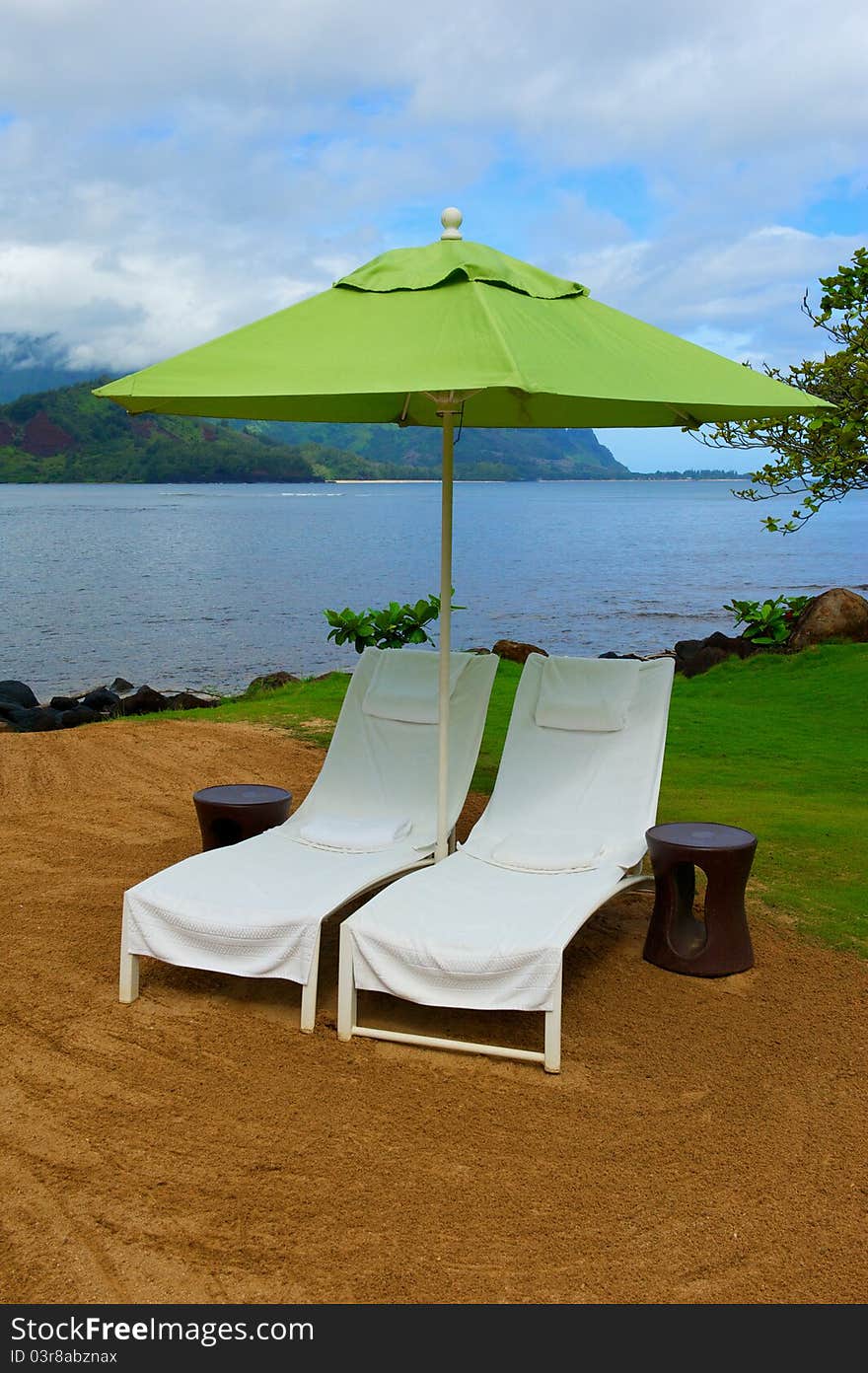 Therapy Chairs and Umbrella in Hawaii