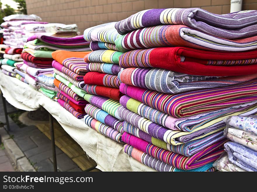 Chinese rural multicolor coarse cloth. Chinese rural multicolor coarse cloth.