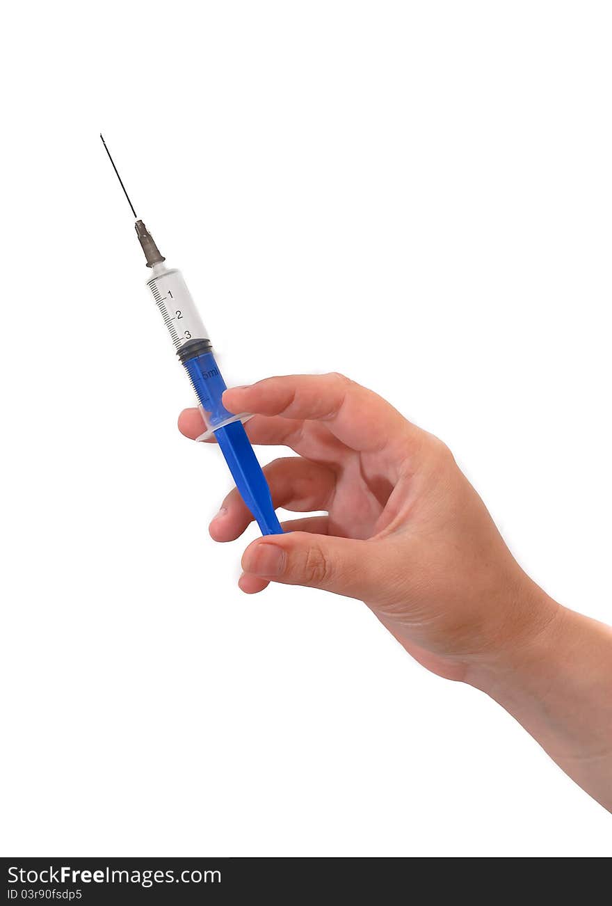 Hand With A Syringe