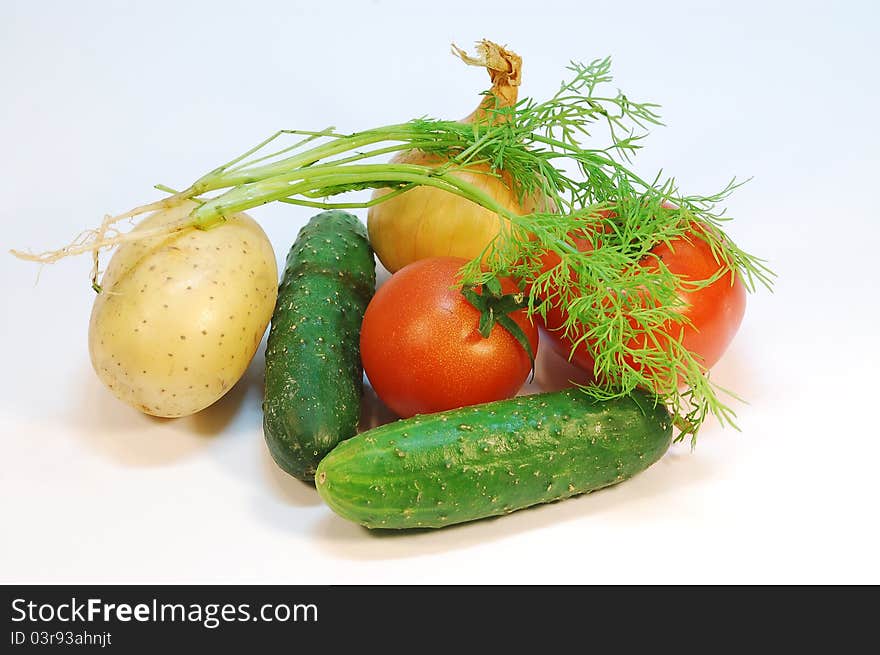 Colorful picture of still life with different vegetables. Colorful picture of still life with different vegetables