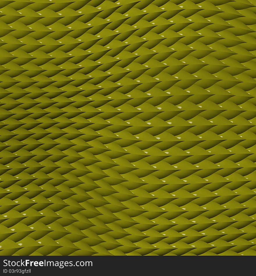 Spiky skin texture