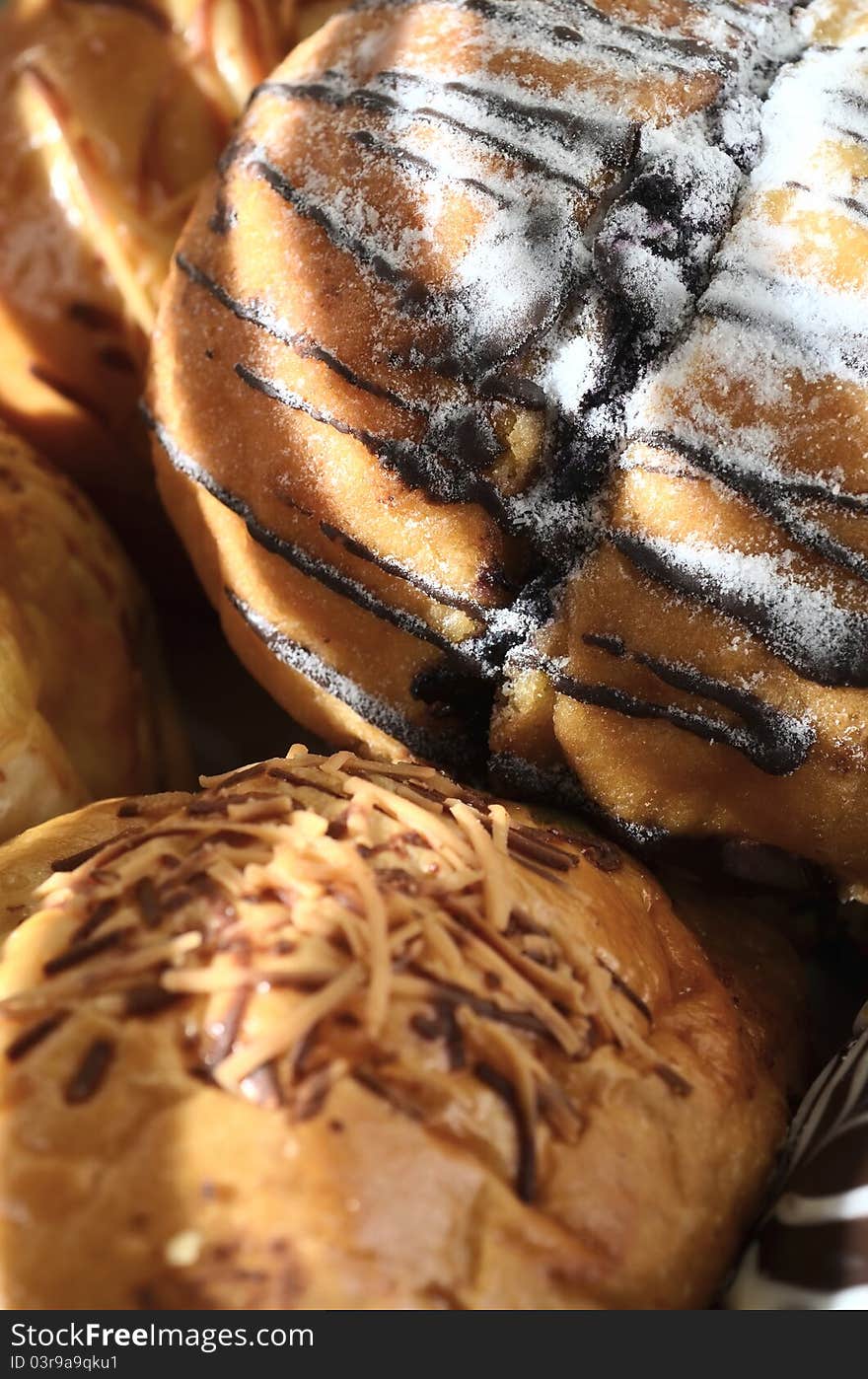 Delicious bread arrangement in close up shot. Great images for food and beverages article or any design involving food and drinks. Delicious bread arrangement in close up shot. Great images for food and beverages article or any design involving food and drinks.