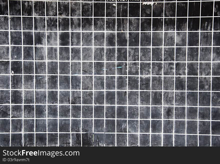 Blackboard with white grid lines