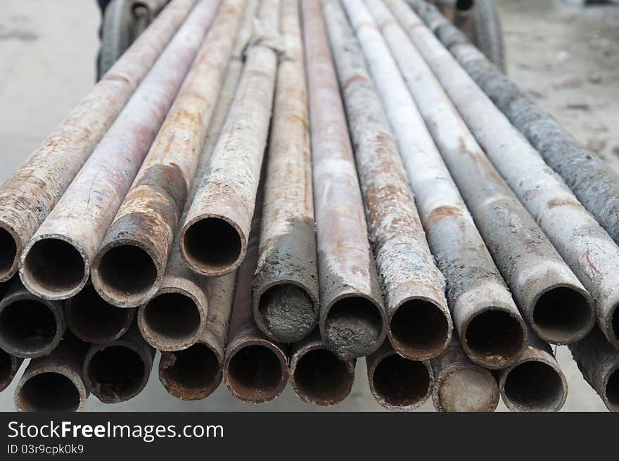 Steel background,construction site,scaffold steel