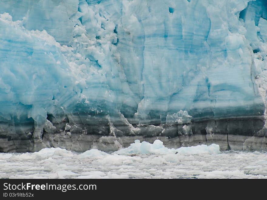 Macro view of stress marks in huge glacial ice sheet. Macro view of stress marks in huge glacial ice sheet.