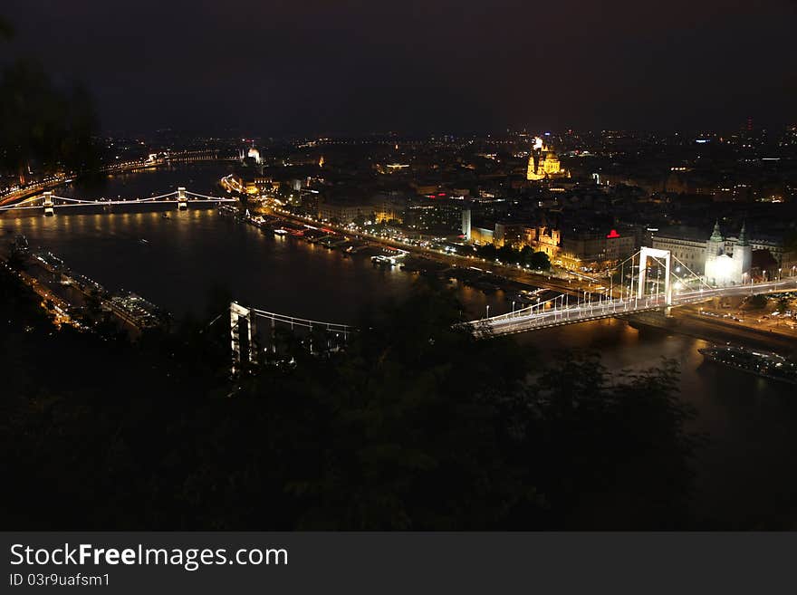 Budapest, Hungary, from fortress Citadel