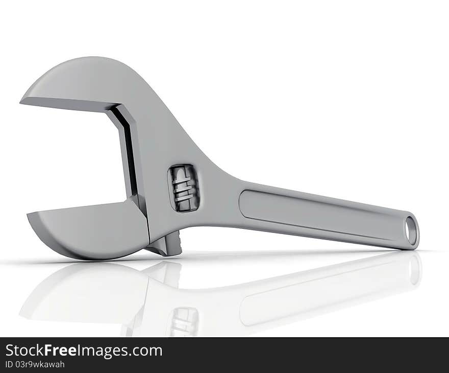 Wrench on a white background. Wrench on a white background