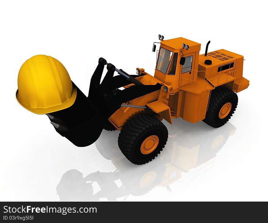 The loader and helmet