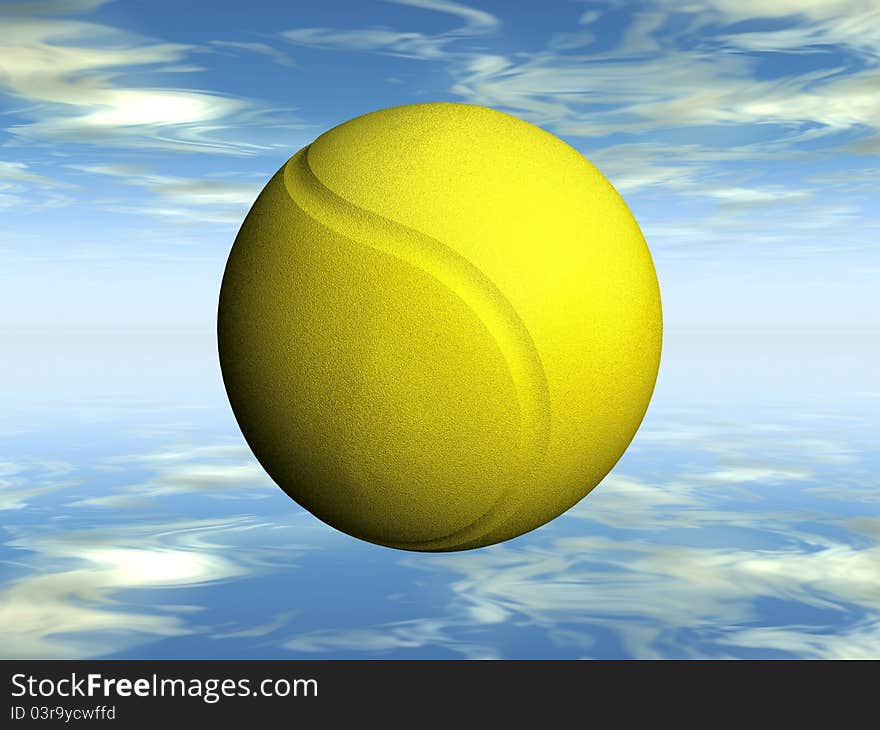 The tennis ball