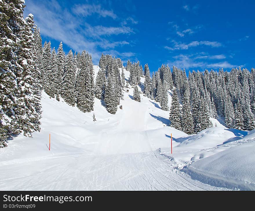 Winter in the swiss alps, Switzerland. Winter in the swiss alps, Switzerland