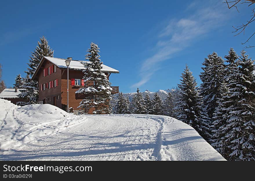 Winter in alps