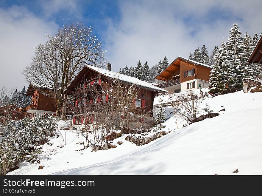 Winter in the alps