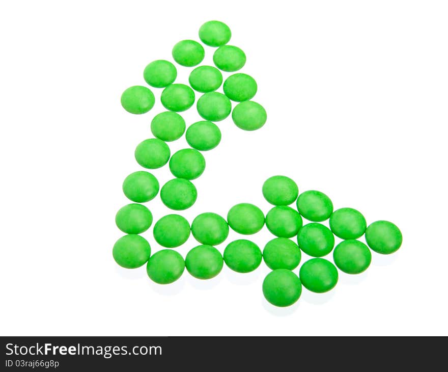 Green Tablets In Arrow Formation