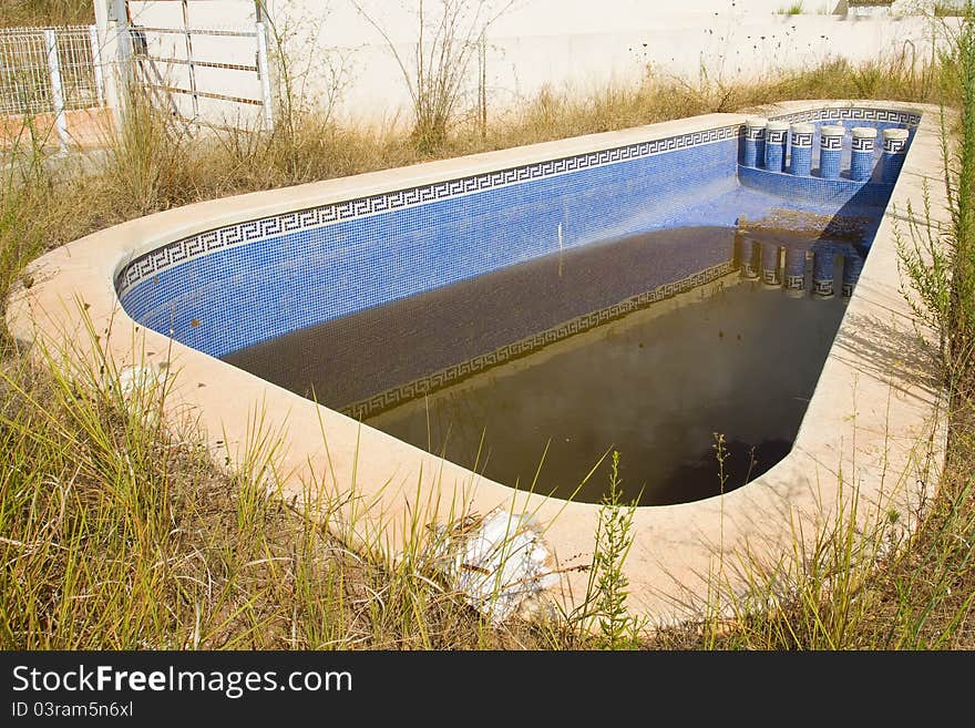 Neglected Swimming Pool