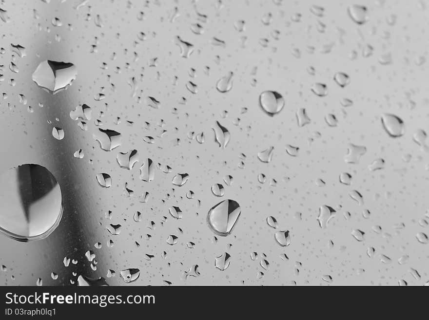 Water Droplets on a metal Surface