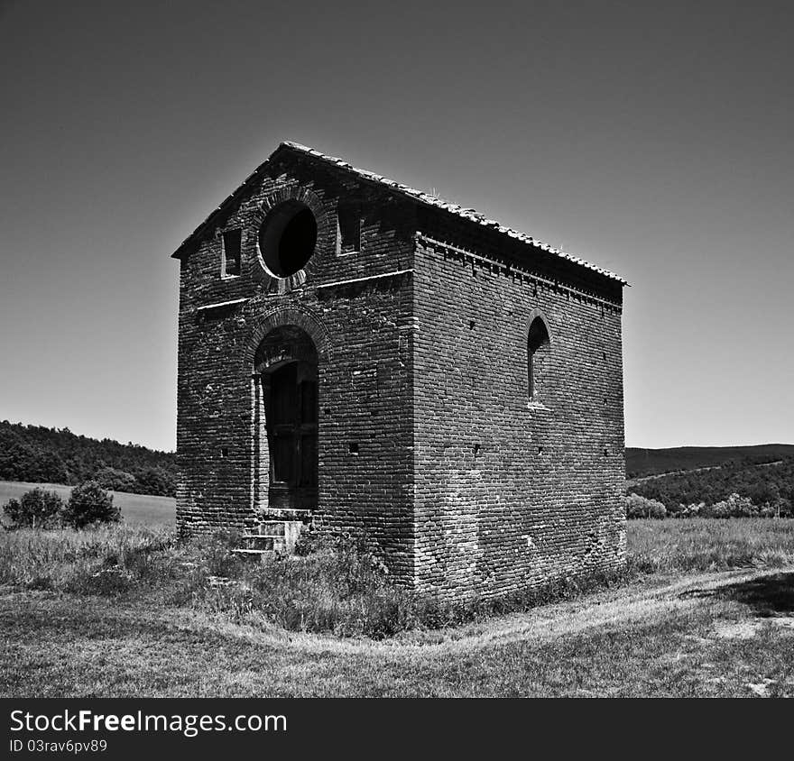 Abbey San Galgano, Tuscany, Italy. Abbey San Galgano, Tuscany, Italy