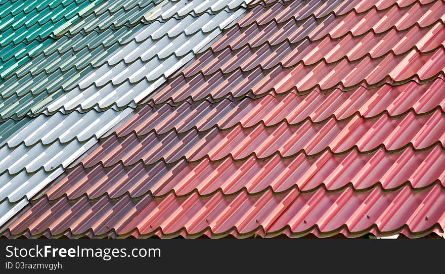 Colorful tiled roof