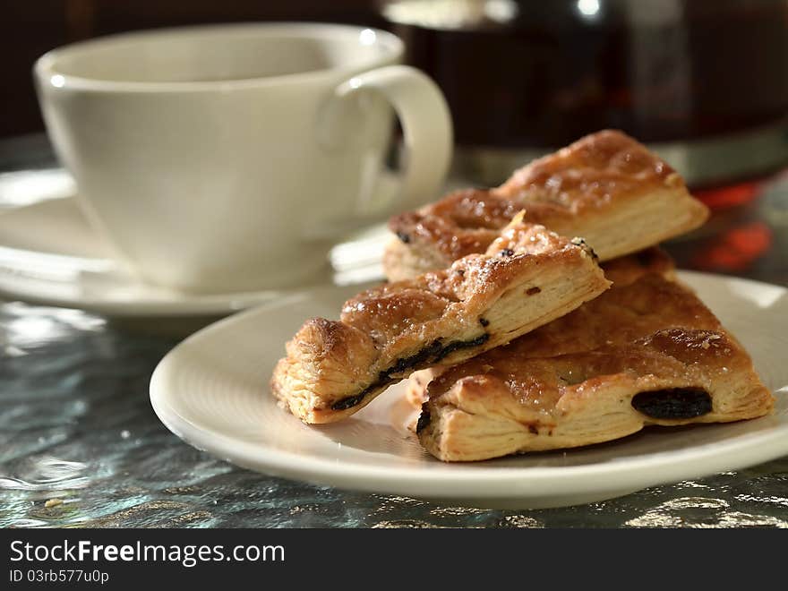 Raisin pie Biscuits for tea break