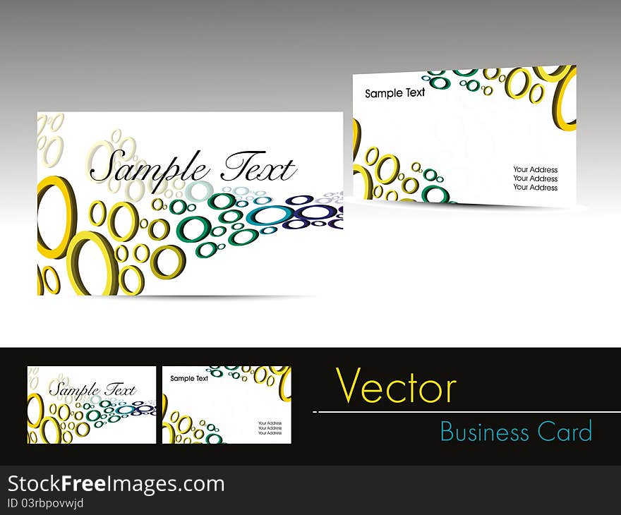 set of modern design vector business card templates. set of modern design vector business card templates