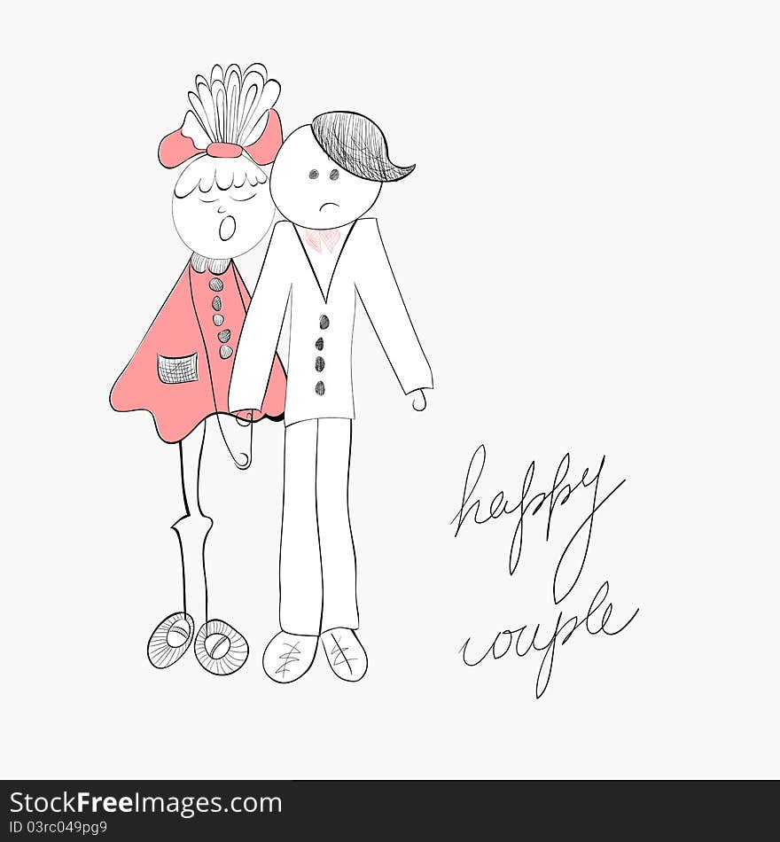 Illustration Of Couple