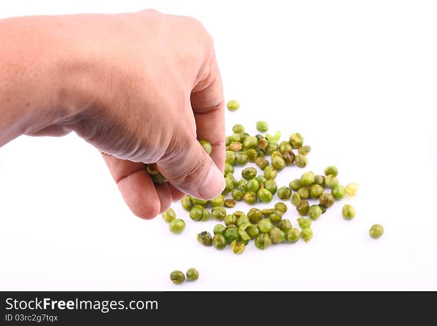 Pea in hand