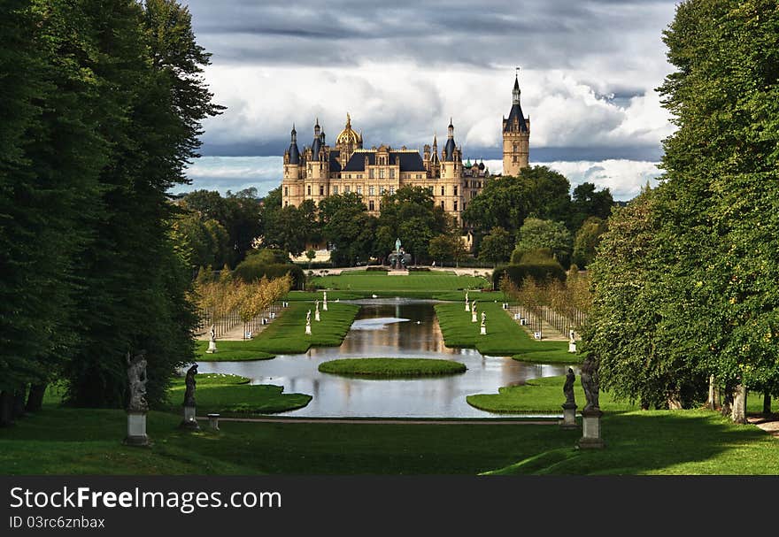 Castle of Schwerin (Germany) - seat of the state parliament. Castle of Schwerin (Germany) - seat of the state parliament