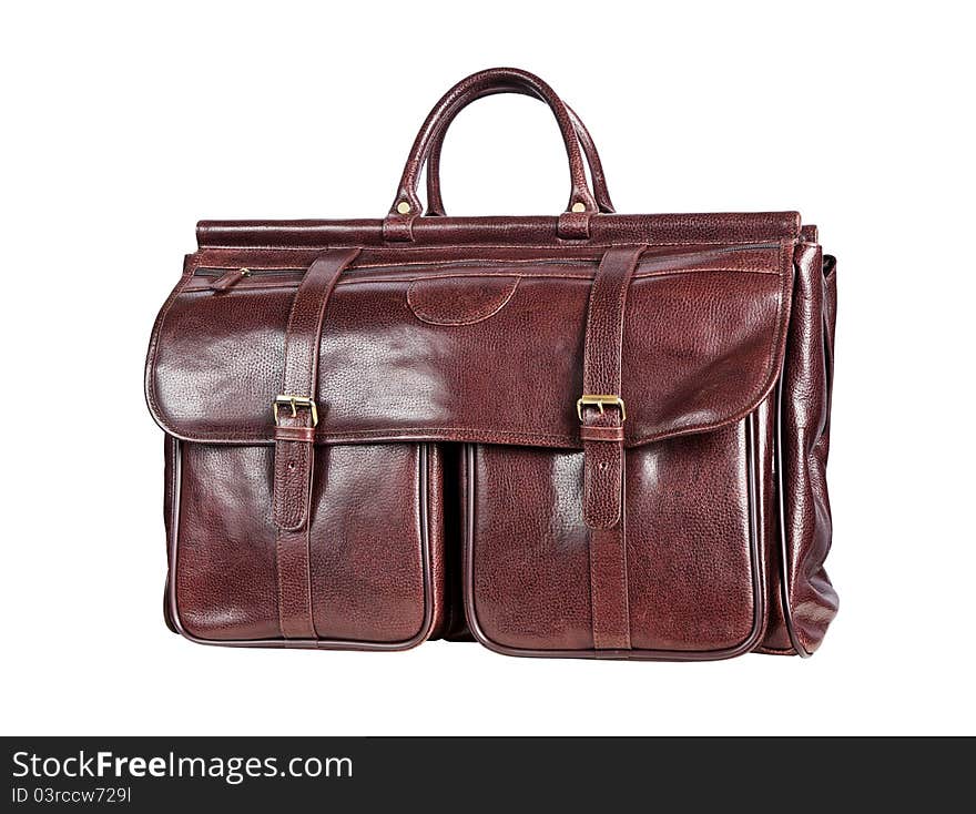 Brown men s hand bag