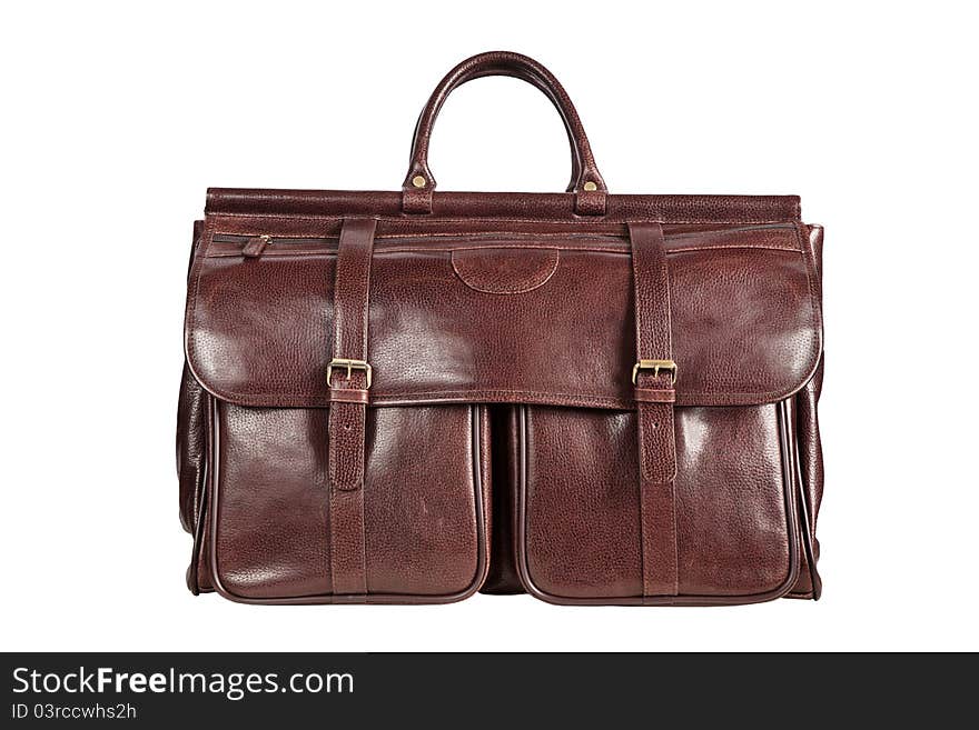 Brown men s hand bag