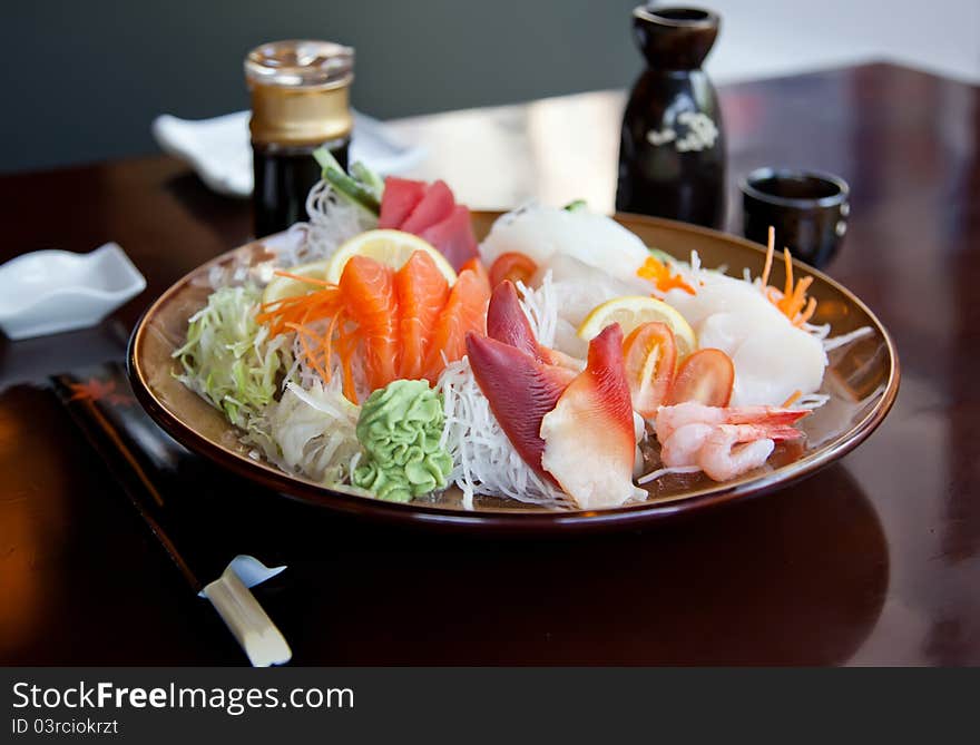 Japanese restaurant plate