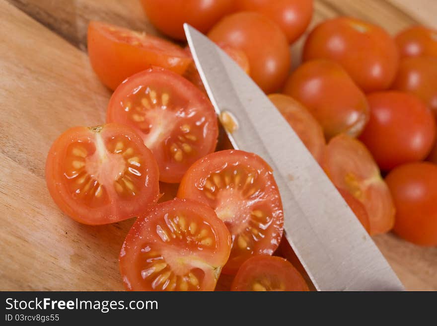 Sliced Cherry Tomatoes