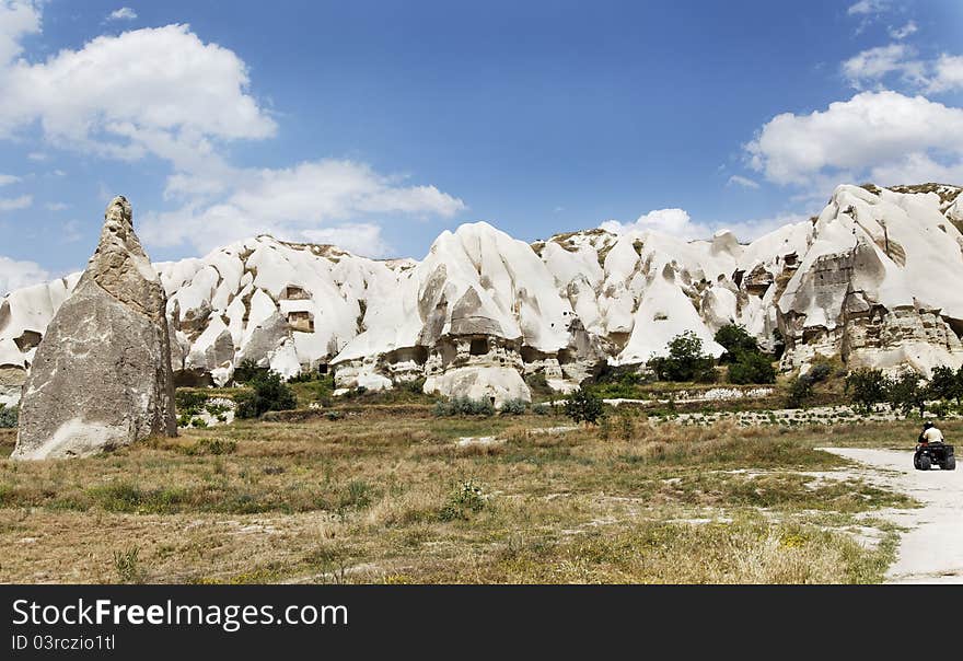 Quad Dirt Traking In Cappadocia Terrain