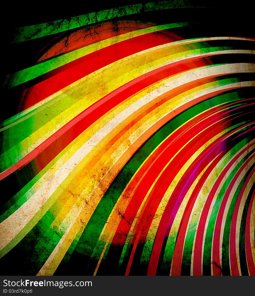 Picture of a multicolor Sunbeams grunge background