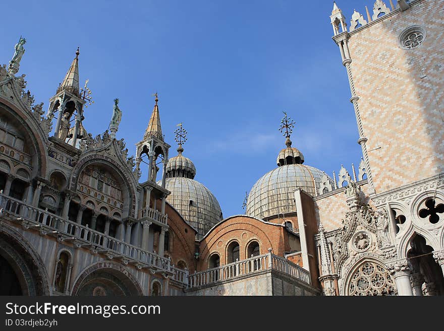 Saint Mark basilica and Doge's palace, Venice, Italy