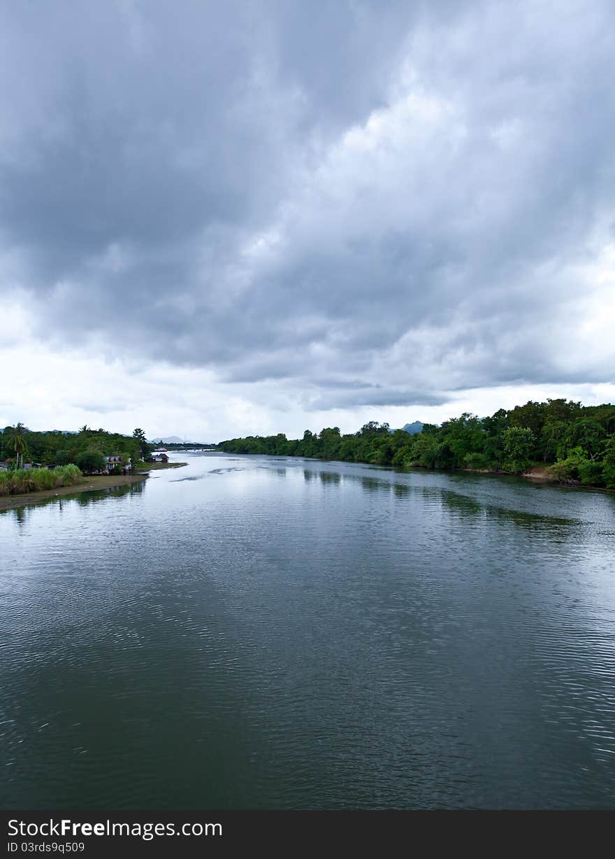 River and forest in Thailand