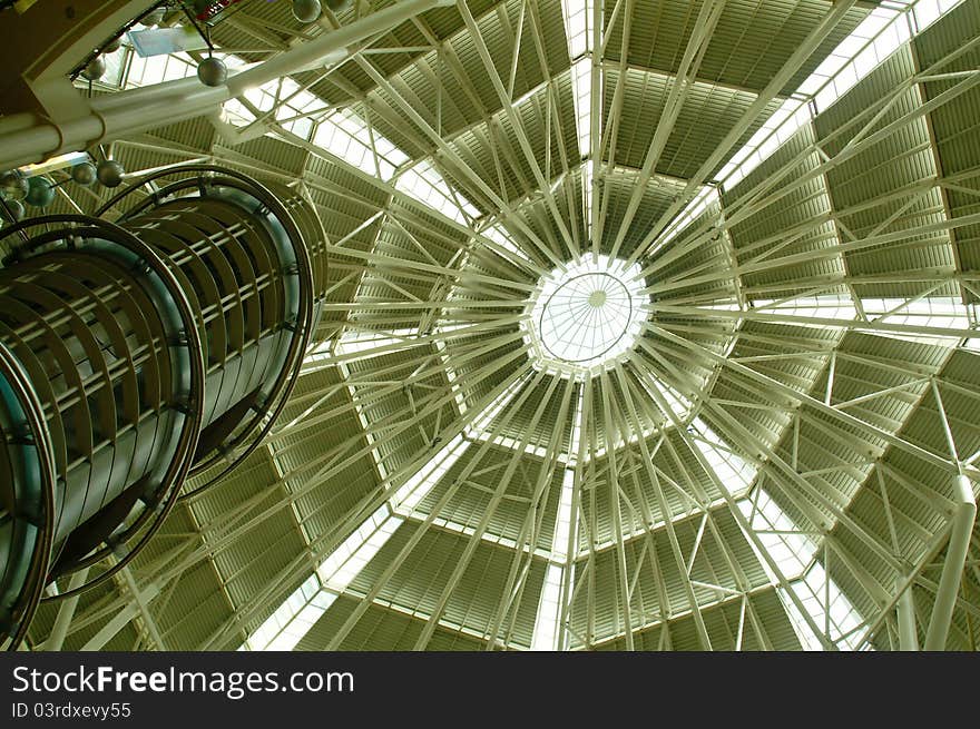 Interior of the  twin towers