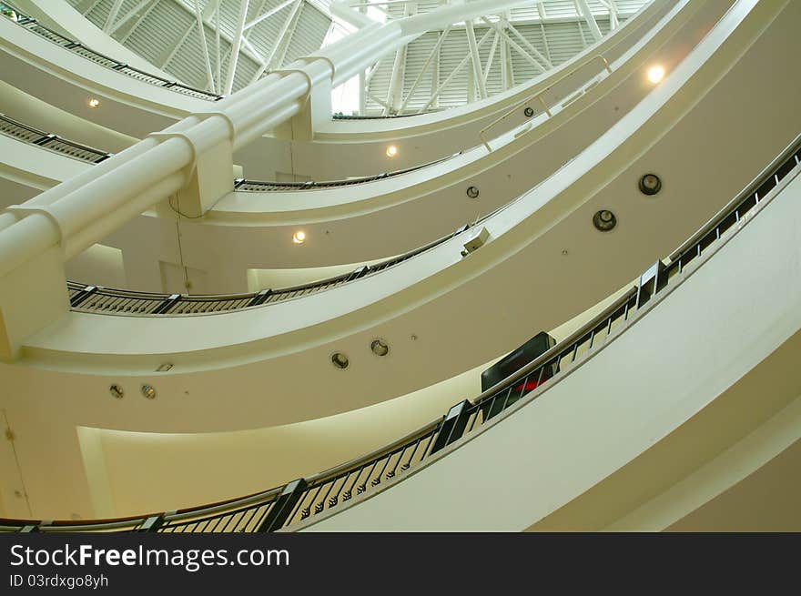 Interior of the  twin towers