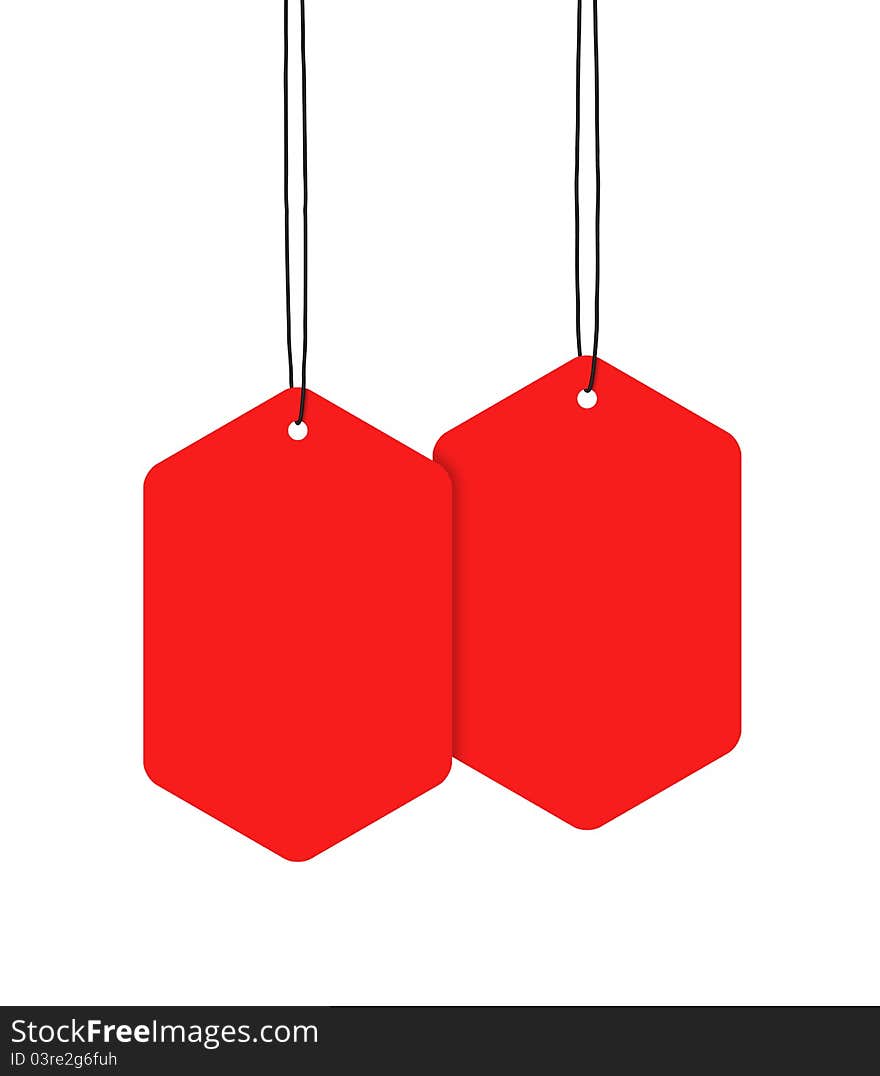 Red Hanging Tags