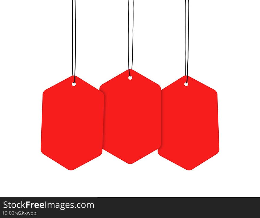 Red Hanging Tags