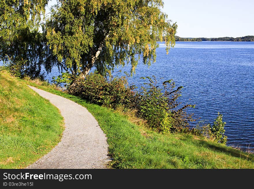 Curvy path.