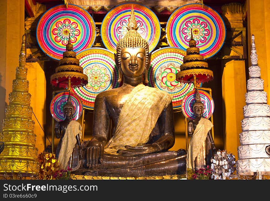 Buddha Image in the temple from Vientiane